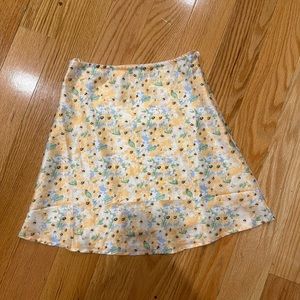 Princess Polly silky floral miniskirt